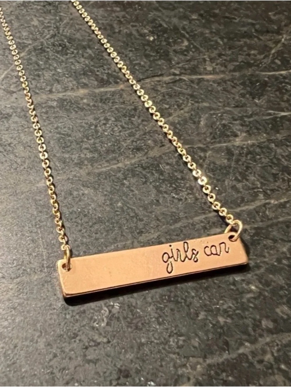 Gold Bar Necklace - 